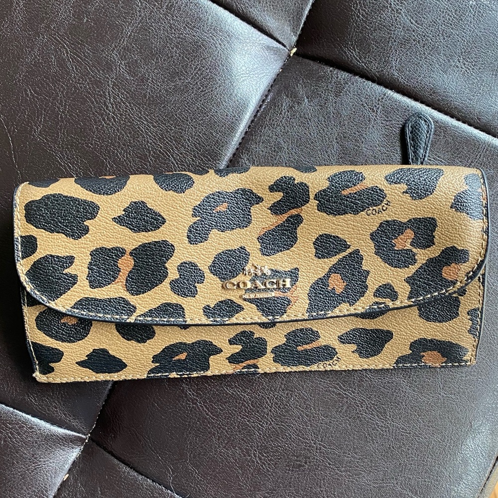 Leopard Coach Wallet